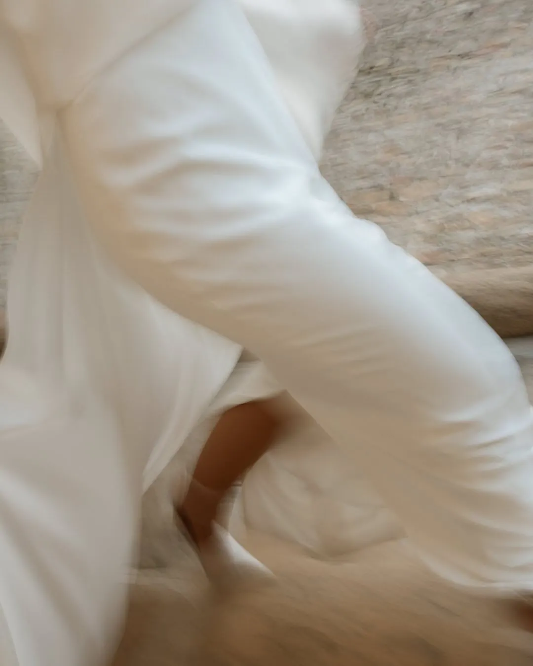 Ivory fabric, softly sculpted by light